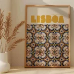 Affiche Ville Lisbonne — "Azulejos" Design Moderne – Image 3
