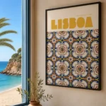 Affiche Ville Lisbonne — "Azulejos" Design Moderne – Image 2