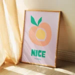 Affiche Ville Nice — "Fruit Market" Design Moderne – Image 3