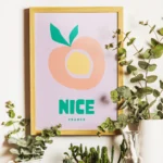 Affiche Ville Nice — "Fruit Market" Design Moderne – Image 4