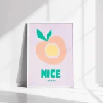 Affiche Ville Nice — "Fruit Market" Design Moderne – Image 5