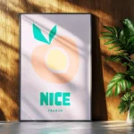 Affiche Ville Nice — "Fruit Market" Design Moderne – Image 6