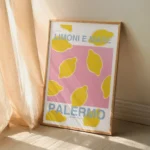 Affiche Ville Palerme — "Limoni e Mare" Design Moderne – Image 3