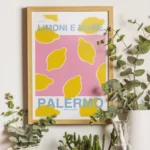 Affiche Ville Palerme — "Limoni e Mare" Design Moderne – Image 4