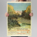 Affiche vintage Algérie El Kantara - PLM Voyage Extra Rapide – Image 6