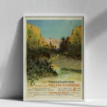 Affiche vintage Algérie El Kantara - PLM Voyage Extra Rapide – Image 4