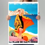 Affiche La Plage de Calvi Corse - Roger Broders 1929 – Image 7