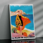 Affiche La Plage de Calvi Corse - Roger Broders 1929 – Image 8