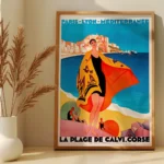 Affiche La Plage de Calvi Corse - Roger Broders 1929 – Image 6