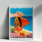 Affiche La Plage de Calvi Corse - Roger Broders 1929 – Image 9
