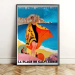 Affiche La Plage de Calvi Corse - Roger Broders 1929 – Image 2