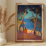 Affiche vintage Agay - Côte d’Azur PLM - Roger Broders 1928 – Image 5