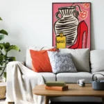 Affiche Mode Vintage Gucci & Escarpin Rouge — Poster Pop – Image 4