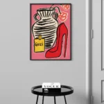 Affiche Mode Vintage Gucci & Escarpin Rouge — Poster Pop – Image 6