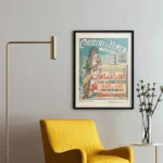 affiche publicitaire vintage cafe cafeine du yemen albert guillaume belle epoque femme orientale réclame pharmacie paris retro poster dzecoart