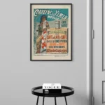 affiche publicitaire vintage cafe cafeine du yemen albert guillaume belle epoque femme orientale réclame pharmacie paris retro poster dzecoart