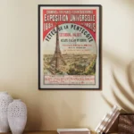 Affiche Vintage Exposition Universelle 1889 Paris Tour Eiffel PLM – Image 7