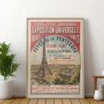Affiche Vintage Exposition Universelle 1889 Paris Tour Eiffel PLM – Image 8