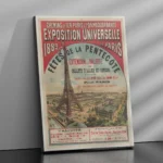 Affiche Vintage Exposition Universelle 1889 Paris Tour Eiffel PLM – Image 10