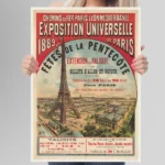 Affiche Vintage Exposition Universelle 1889 Paris Tour Eiffel PLM – Image 9