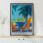 Affiche Vintage Sainte-Maxime Roger Broders PLM 1930 – Image 4