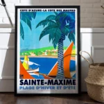 Affiche Vintage Sainte-Maxime Roger Broders PLM 1930 – Image 5