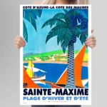 Affiche Vintage Sainte-Maxime Roger Broders PLM 1930 – Image 9