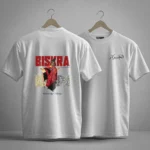 t-shirt biskra dos impression affiche vintage reine des zibans ouled nail algerie dzecoart