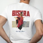 t-shirt biskra dos impression affiche vintage reine des zibans ouled nail algerie dzecoart