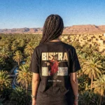 t-shirt biskra impression affiche vintage reine des zibans ouled nail algerie dzecoart