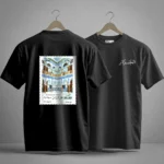 t-shirt algerie vintage face et dos impression timbre poste officiel palais des rais alger dzecoart