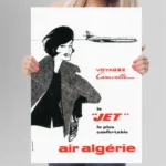 Affiche Air Algérie Vintage : Caravelle par Berney Forien – Image 3