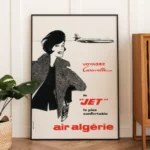 Affiche Air Algérie Vintage : Caravelle par Berney Forien – Image 2
